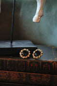 Load image into Gallery viewer, The Nocturne Vintage 18k Earrings RESTOCK
