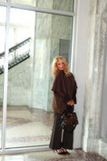 Load image into Gallery viewer, Heirloom Drape Mohair Sweater — Cocoa
