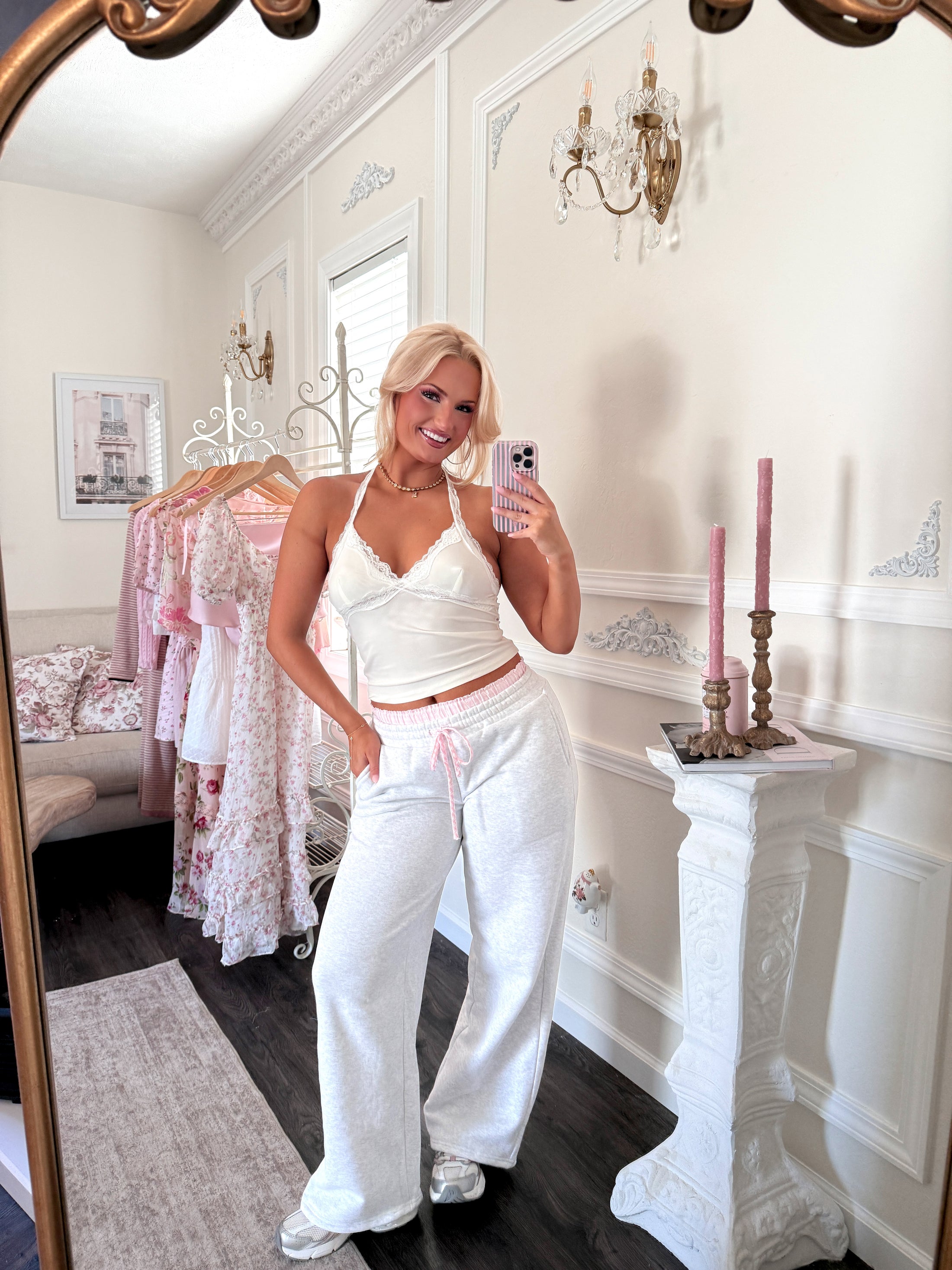 The Peekaboo Plaid Lounge Pants