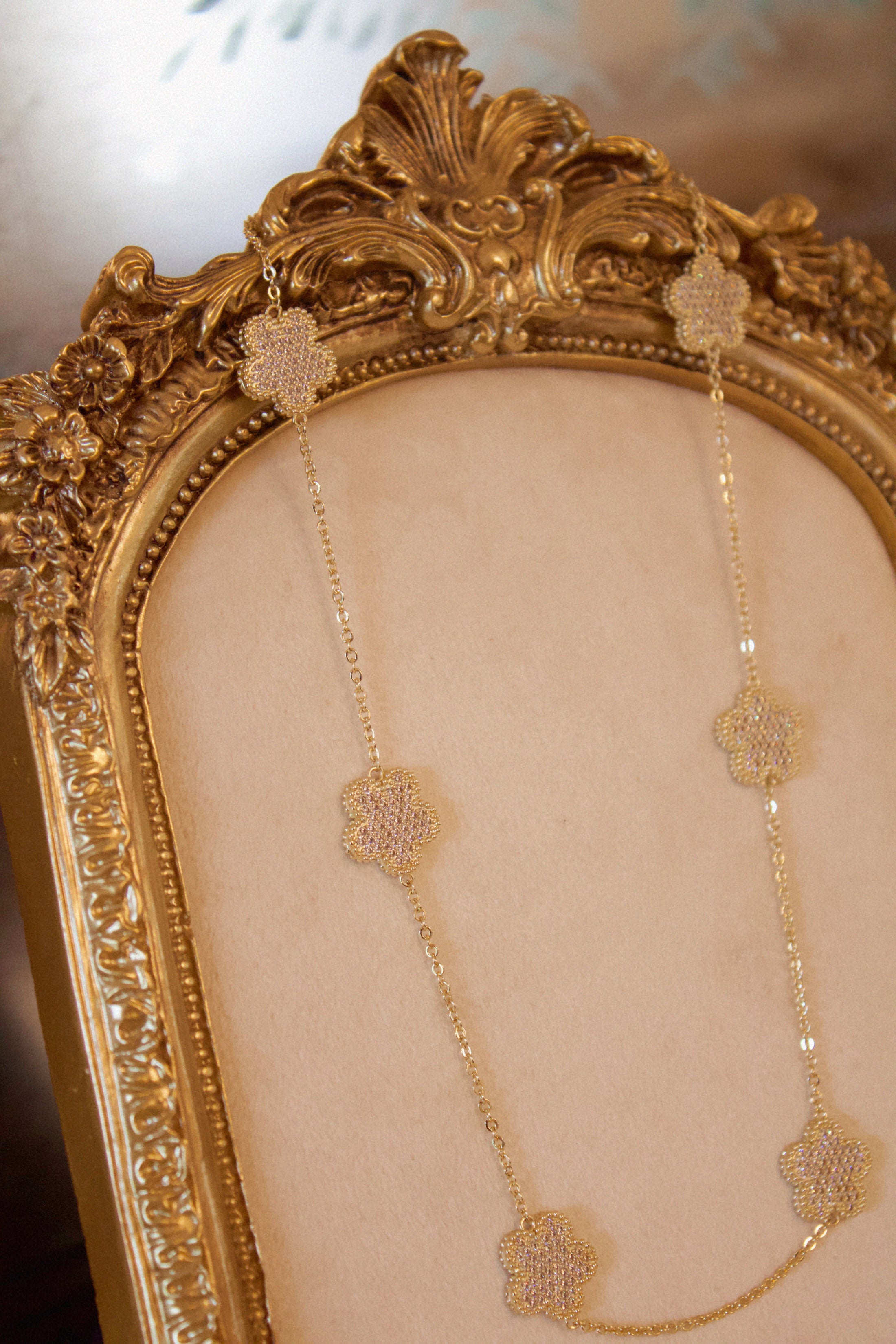 The Fleurette Pavé Necklace