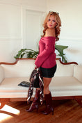 Load image into Gallery viewer, Noémie Off-Shoulder Knit – Wine
