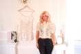 Load image into Gallery viewer, The Margaux Lace Blouse – Crème
