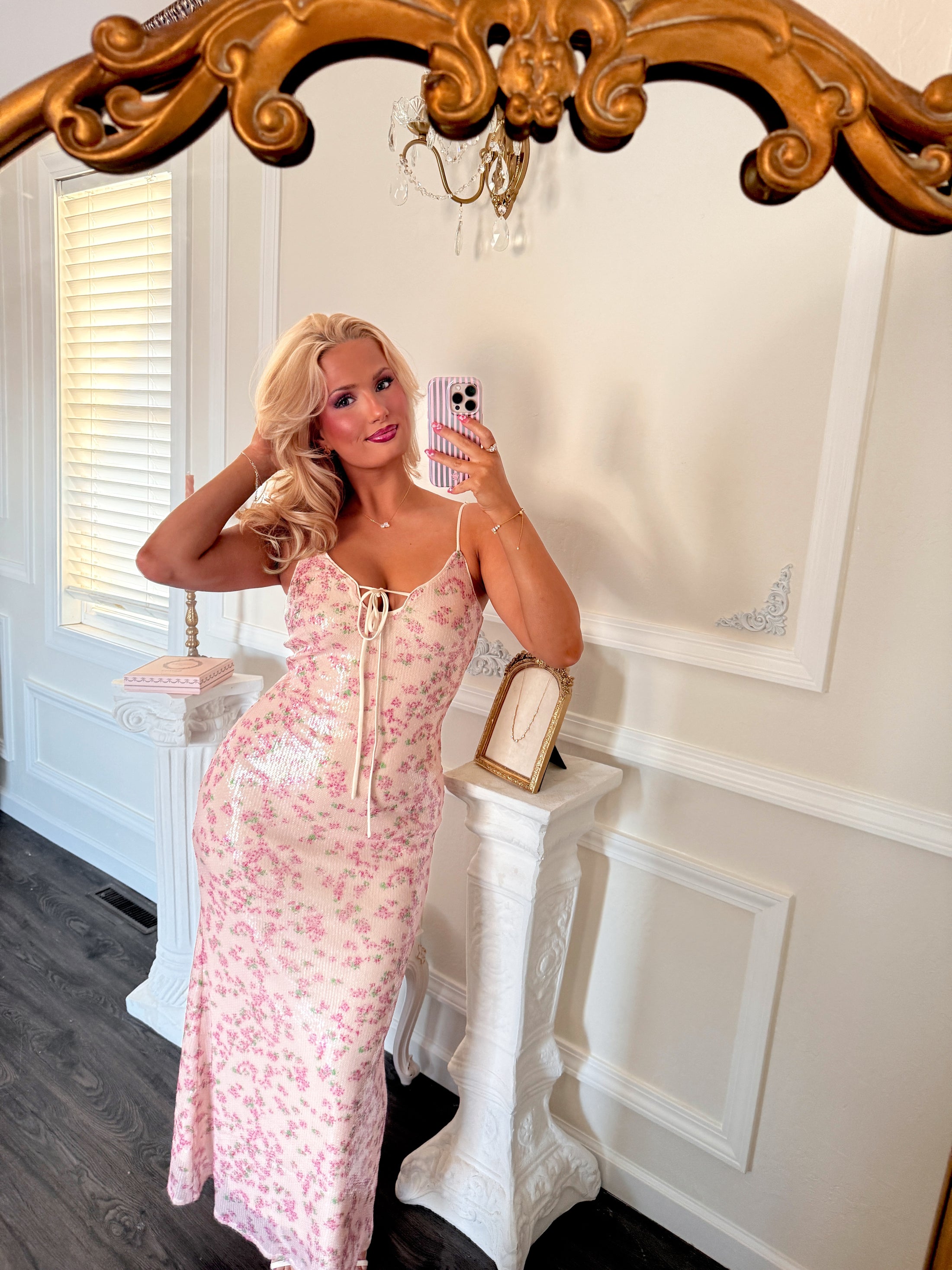 The Versailles Petal Sequin Dress