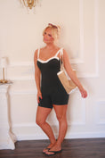 Load image into Gallery viewer, Meredith Contrast Bustier Romper
