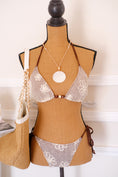 Load image into Gallery viewer, The Capri Heirloom Crochet Bikini – Crème & Cocoa
