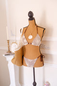 Load image into Gallery viewer, The Capri Heirloom Crochet Bikini – Crème & Cocoa
