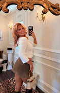 Load image into Gallery viewer, The Camille Quarter Sleeve Top — White
