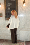 Load image into Gallery viewer, Heirloom Drape Mohair Sweater — Ivory
