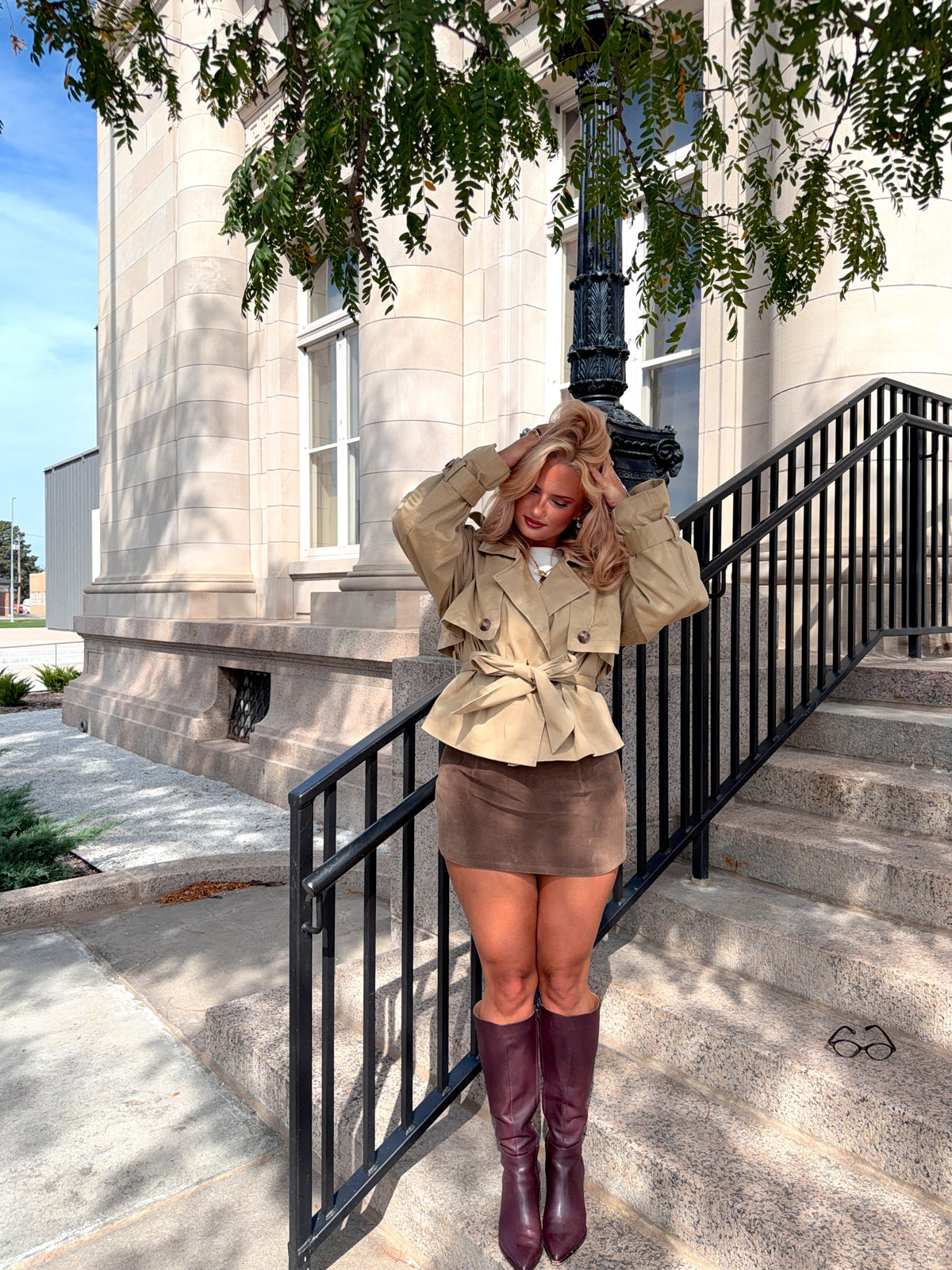 The Monroe Suede Skort