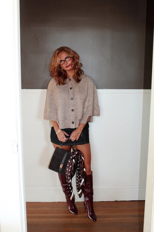 The Kensington Cape - Taupe