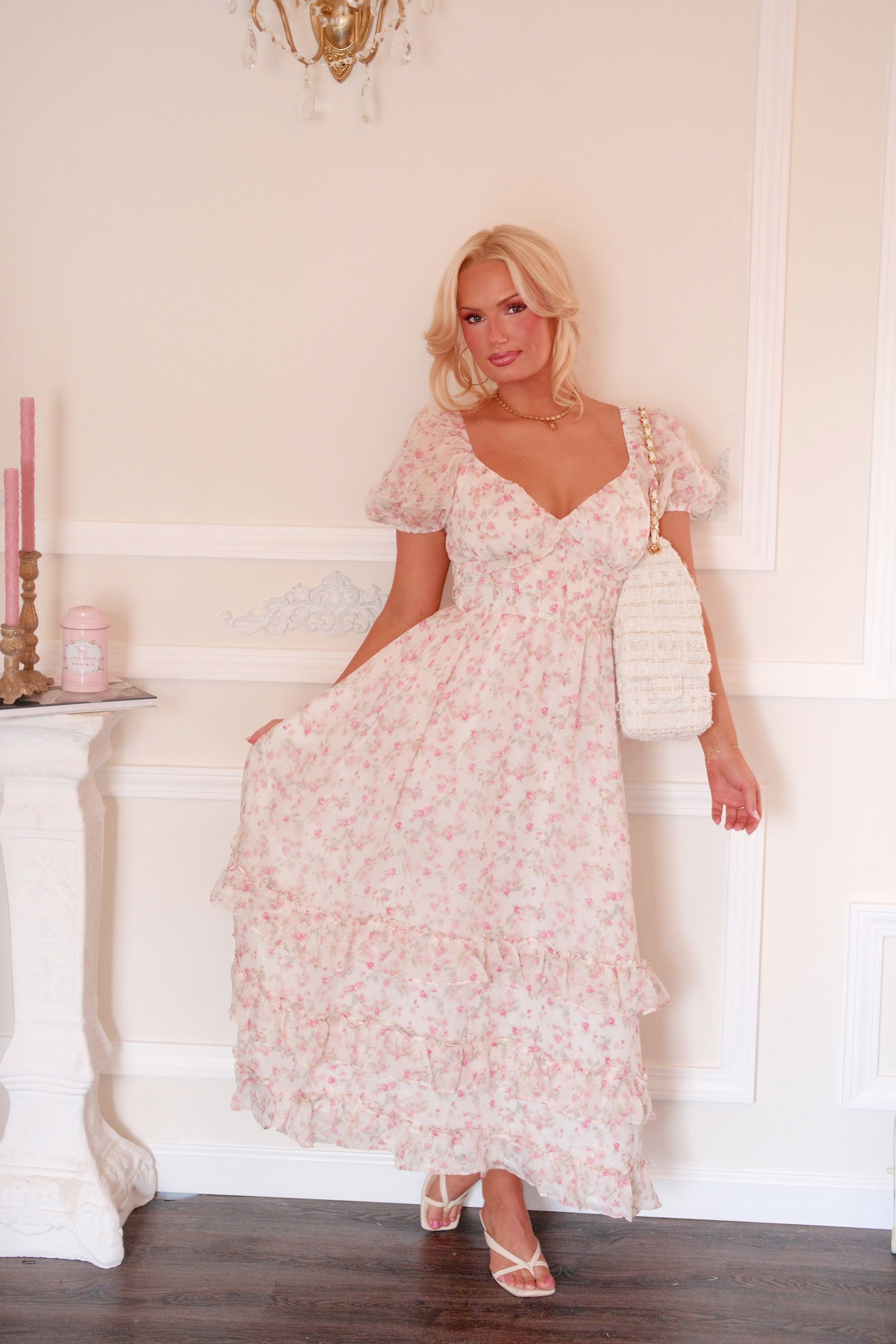 The Chantilly Bloom Midi Dress