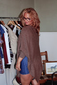 Load image into Gallery viewer, The Madeleine Poncho - Café Chestnut

