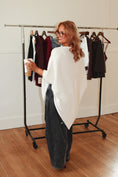 Load image into Gallery viewer, The Madeleine Poncho – Winter Pearl
