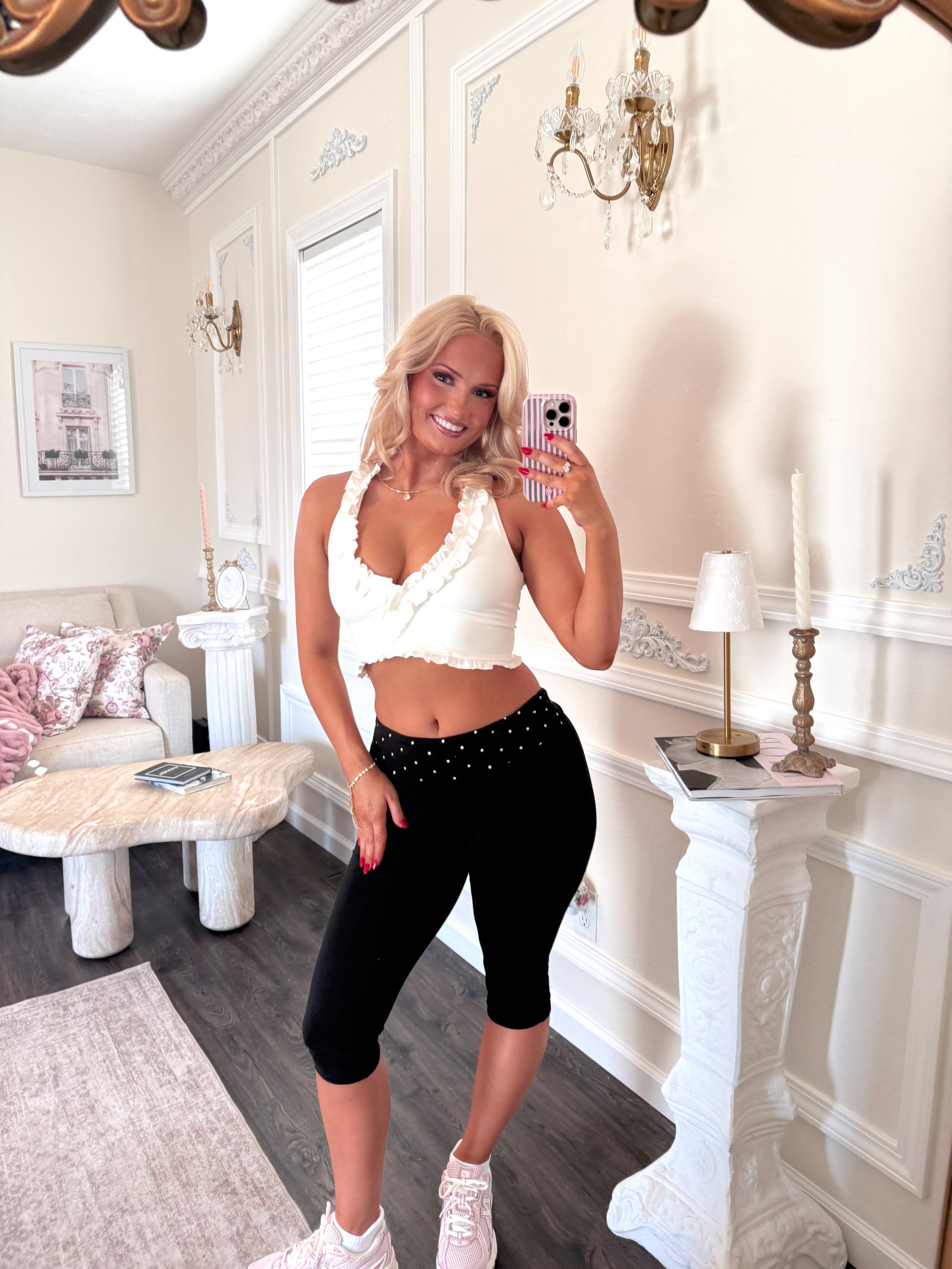 The Colette Ruffle Bra Top – Blanche