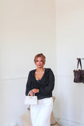 Load image into Gallery viewer, Saint Germain Flounce Blouse - Noir
