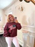Load image into Gallery viewer, Brandy American Preppy Sweater - Merlot
