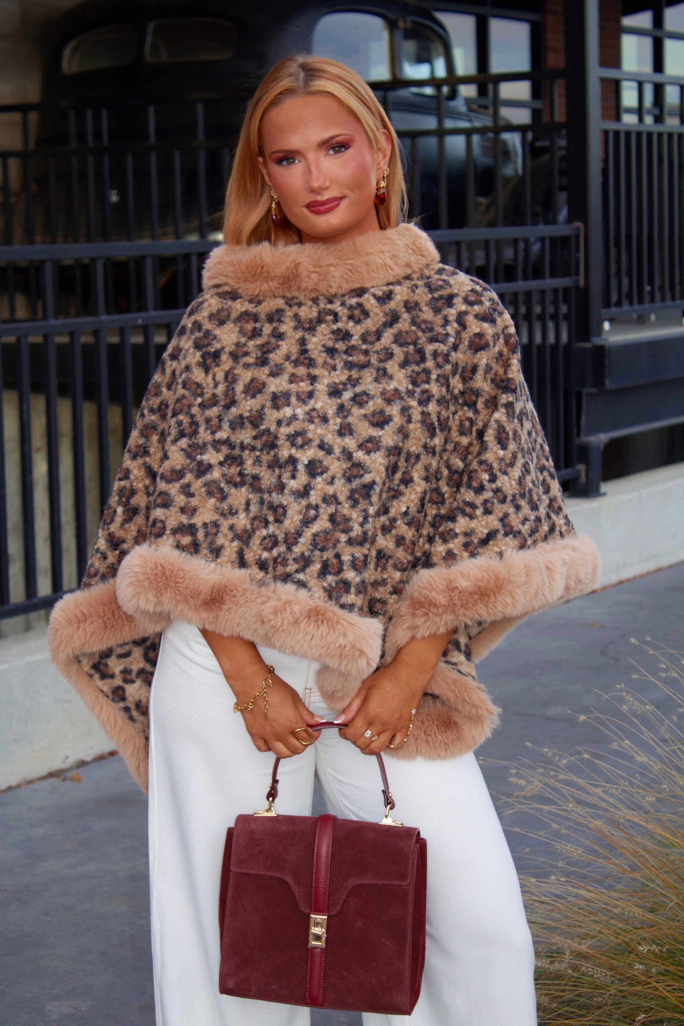 The Valmont Fur Poncho