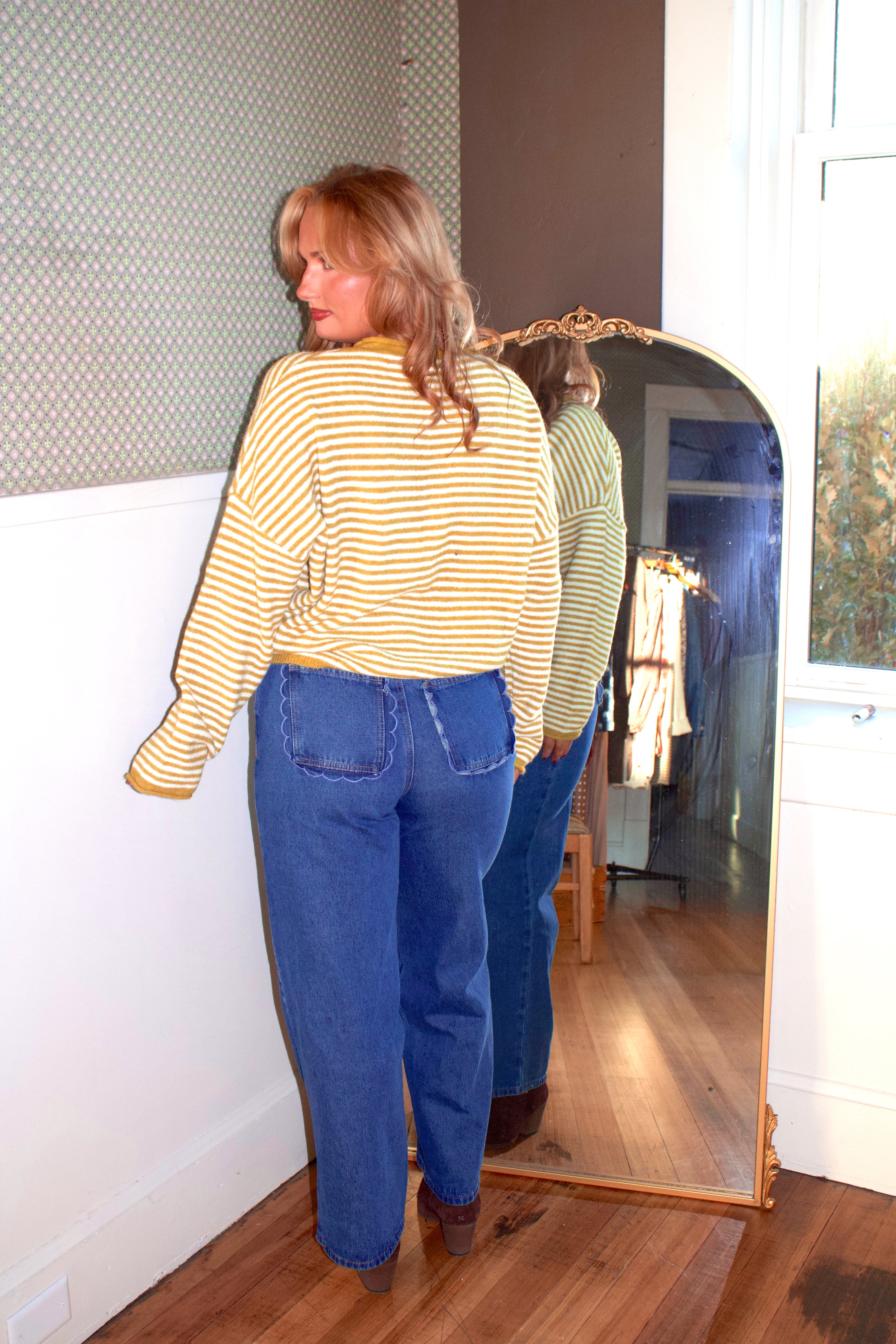 Timeless Threads Cardigan - Mustard Seed