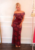 Load image into Gallery viewer, The Merlot Hibiscus Dress
