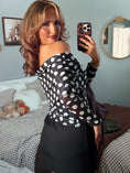 Load image into Gallery viewer, The Bardot Mesh Top
