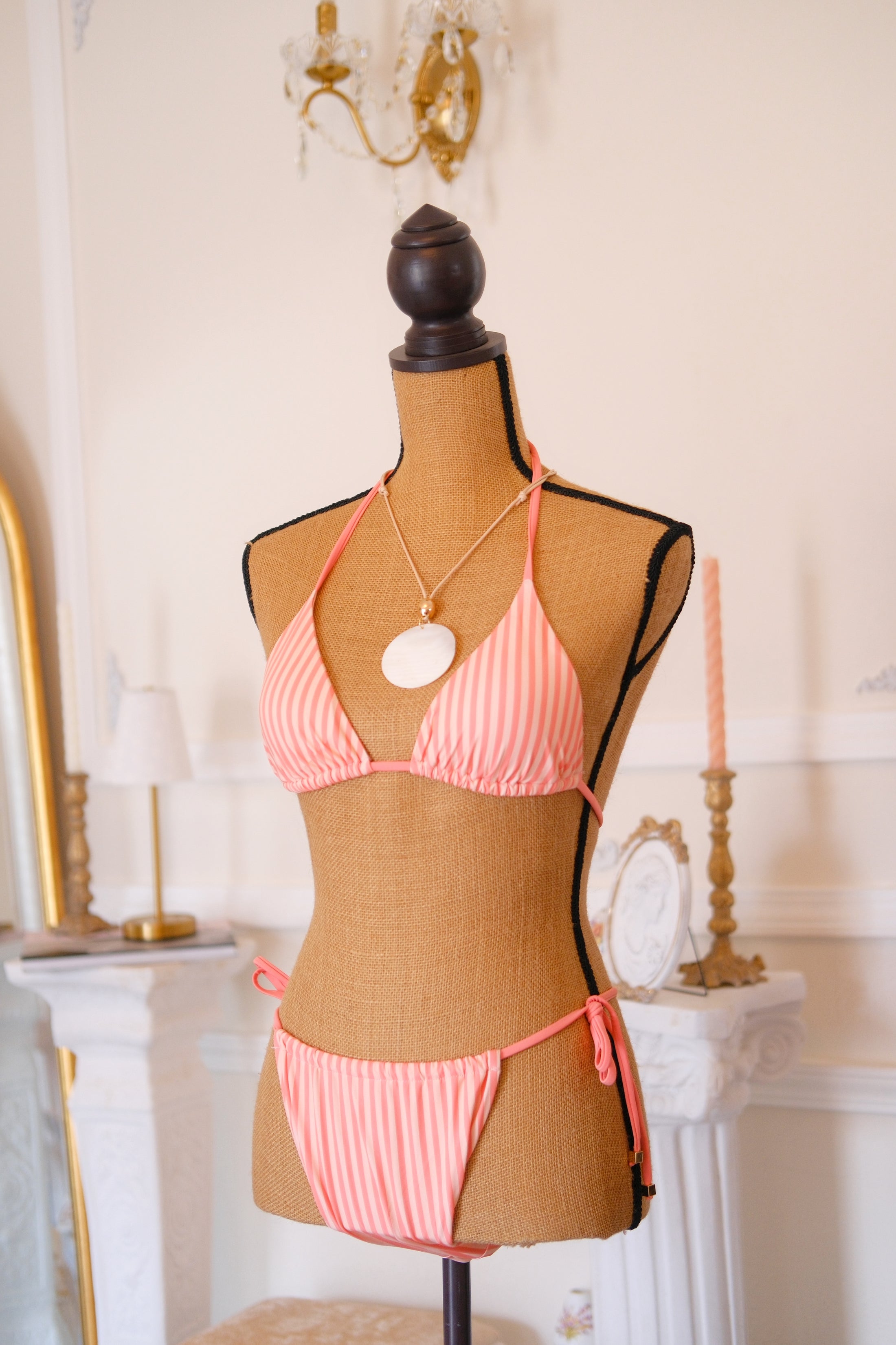The Saint-Tropez Stripe Bikini – Rosé Riviera