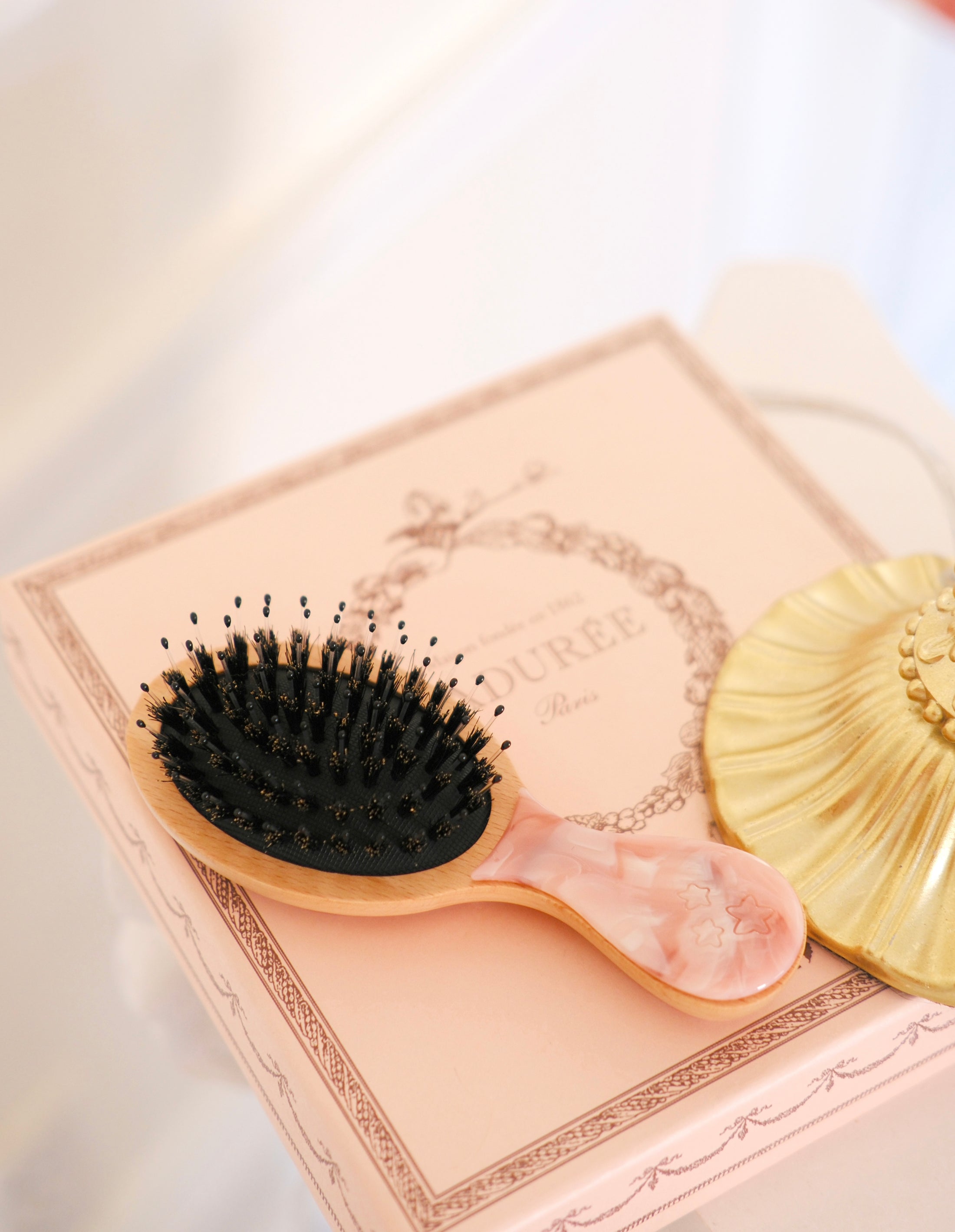 The Princess Locks Mini Brush - Pink Chiffon