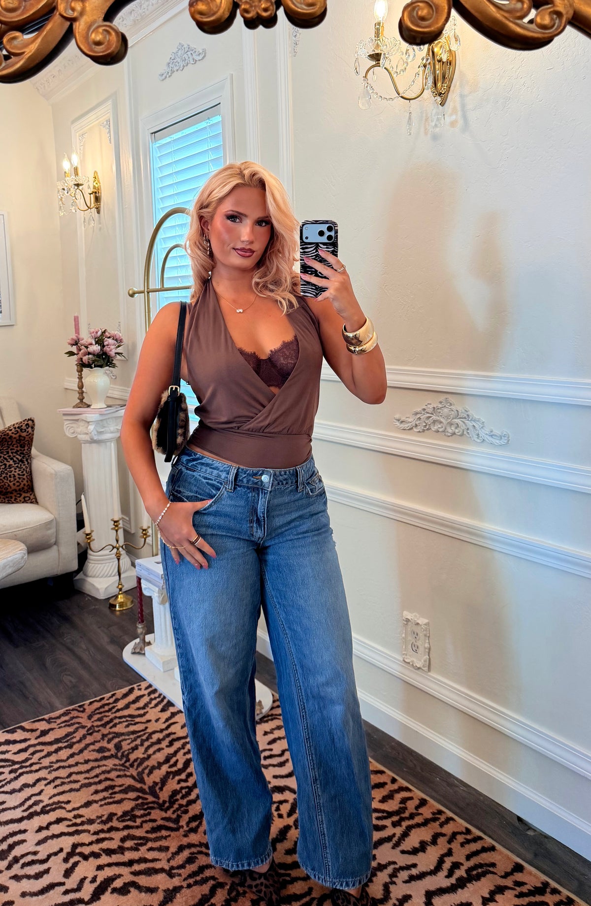 The After Hours Halter Top - Brown