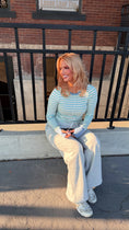 Load image into Gallery viewer, Blythe Thermal Top - Oxford Stripe
