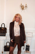 Load image into Gallery viewer, Parisienne Suede Trench — Espresso
