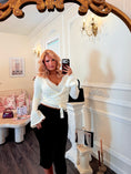 Load image into Gallery viewer, The Romy Studded Wrap Sweater
