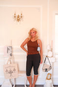 Load image into Gallery viewer, The Colette Lace Trim Tank – Cocoa
