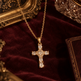 Load image into Gallery viewer, The Saint Amour Crystal Cross Necklace
