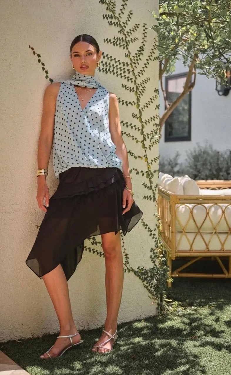 The Le Marais Ruffle Skirt — Noir