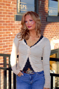 Load image into Gallery viewer, The Folklore Lace Top - Oatmeal
