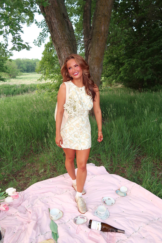 Sorrento Bloom Boat Neck Dress