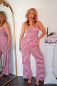 Load image into Gallery viewer, The Margaux Striped Set - Pomegranate
