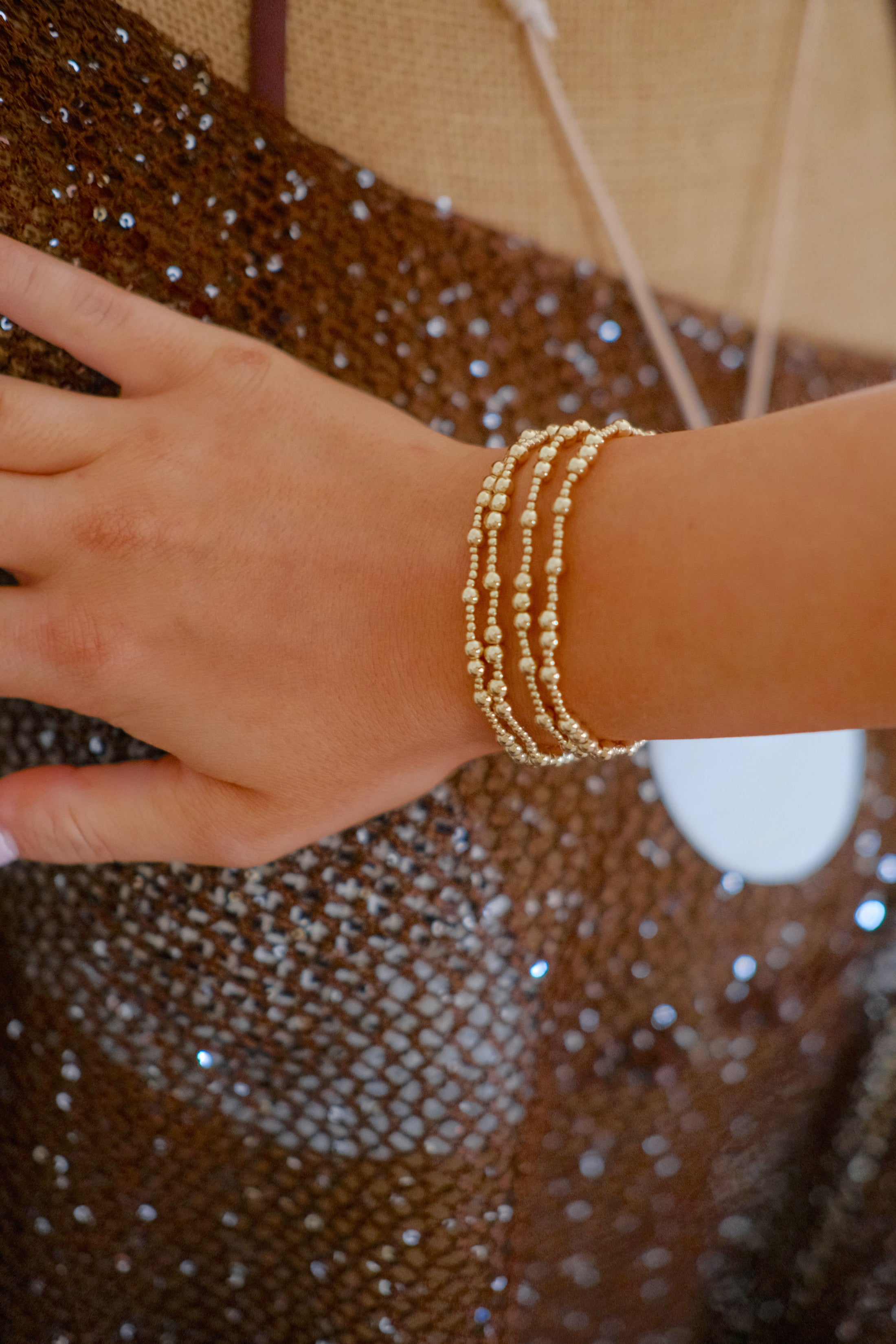 The Saint Honoré Gold Beaded Bracelet Set