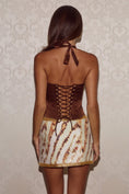 Load image into Gallery viewer, The Heiress Satin Corset- Espresso
