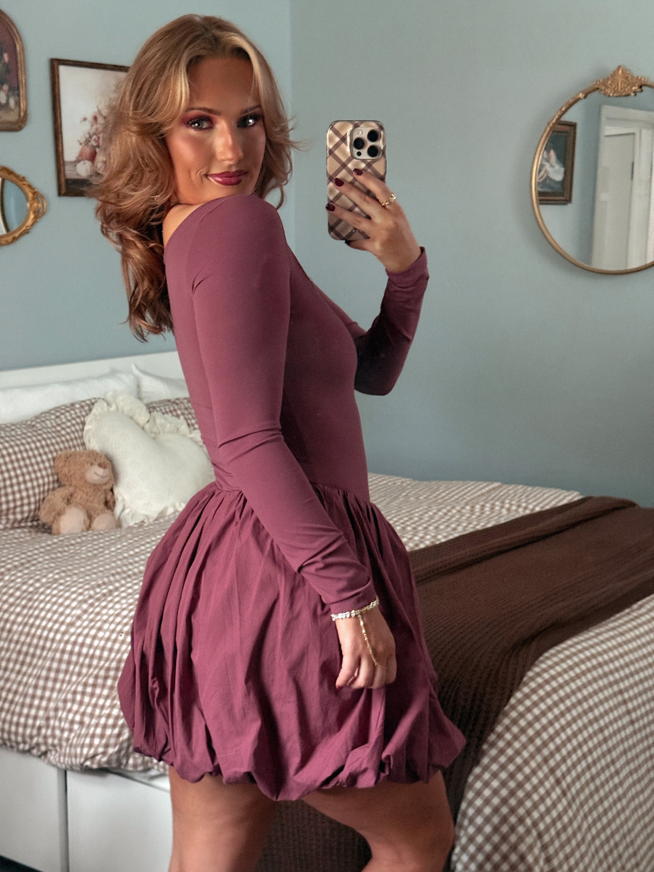 The Autumn Sonata Mulberry Romper
