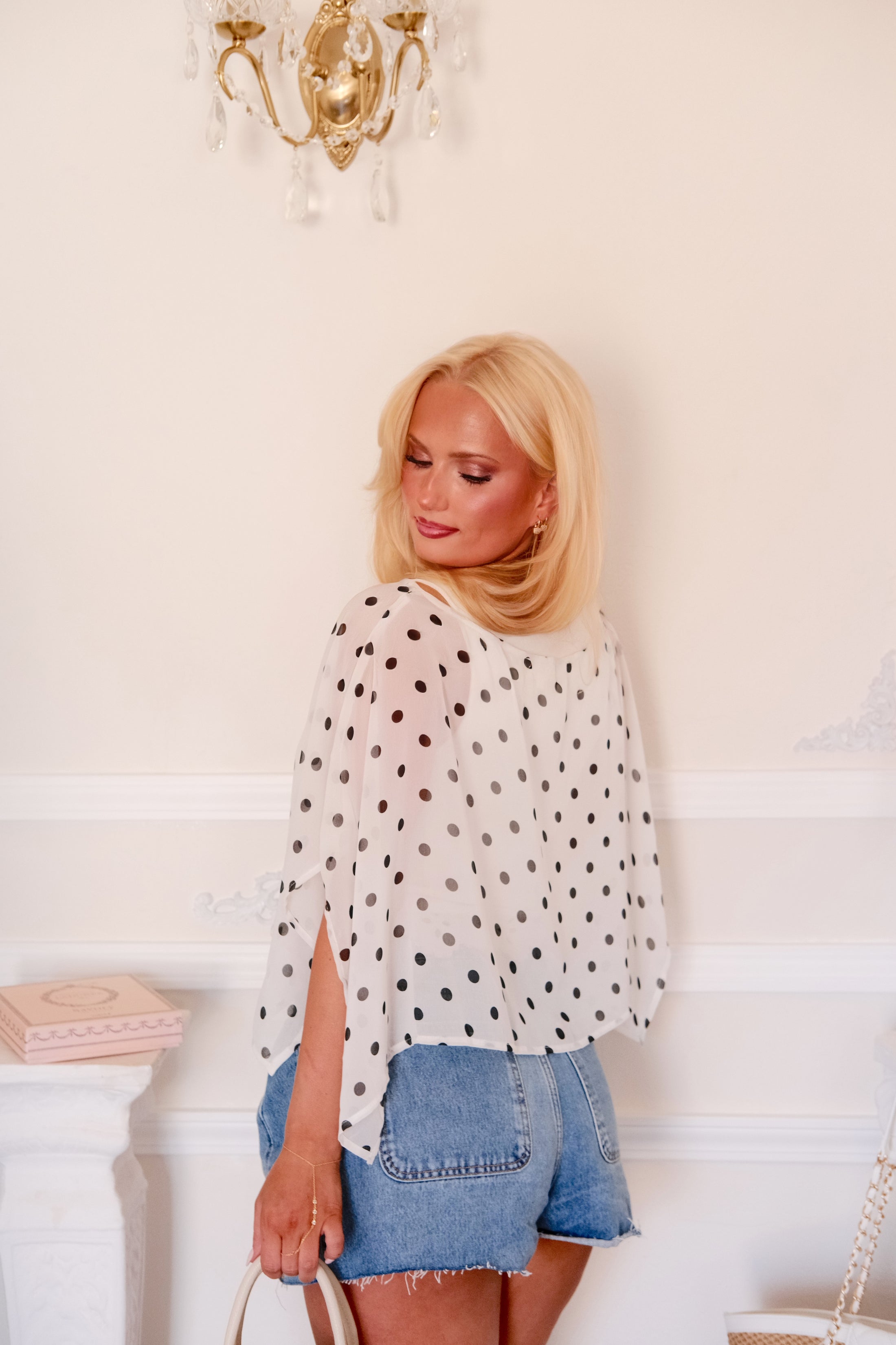 Polka Dots In Paris Poncho