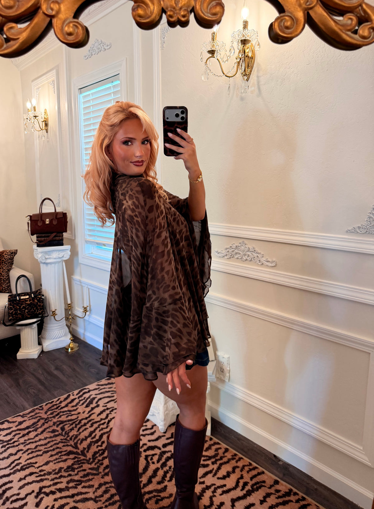 The Saint-Honoré Leopard Chiffon Top