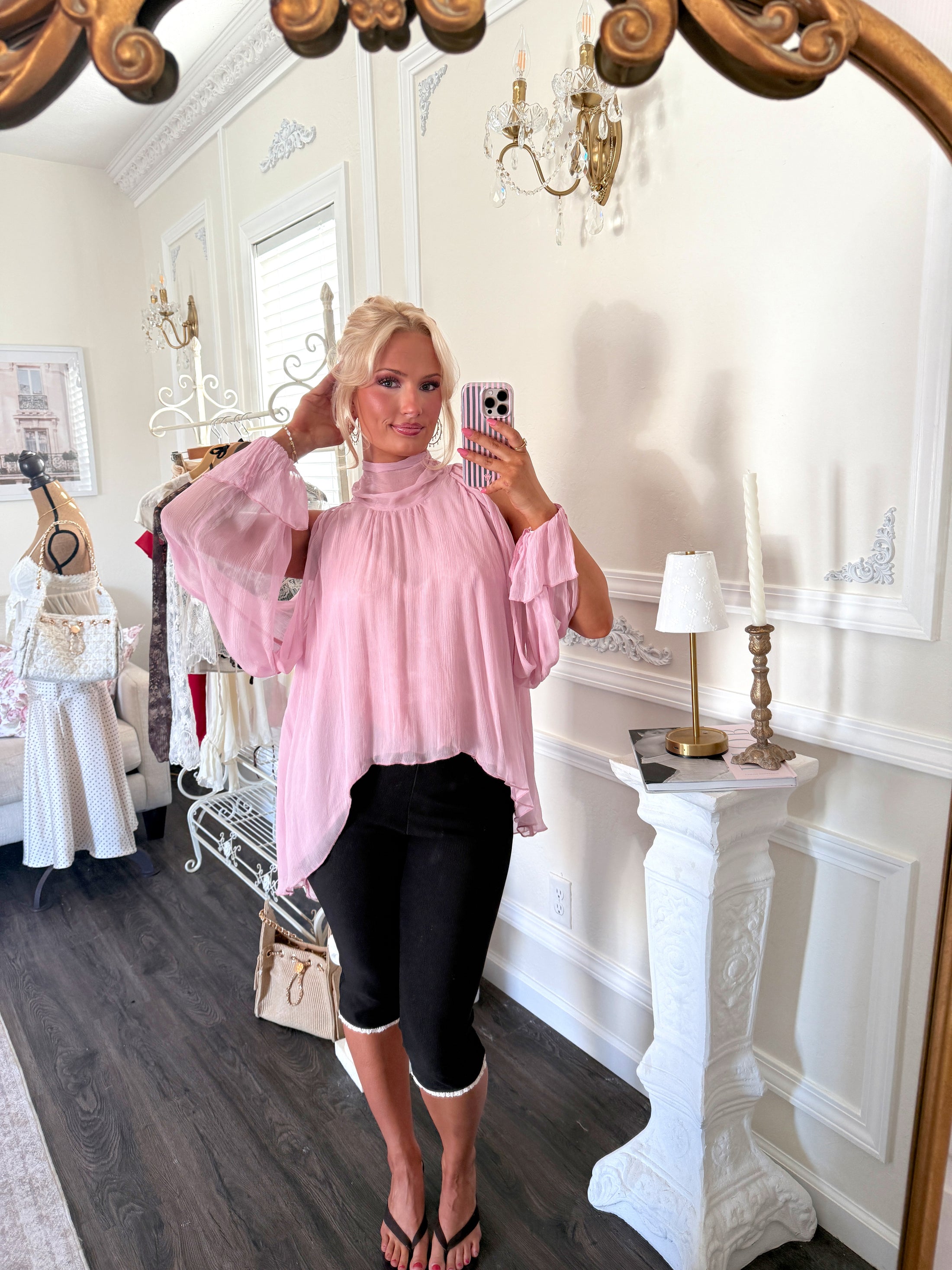 The Tuileries Chiffon Blouse – Swan Lake
