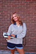 Load image into Gallery viewer, The Oxford Rugby Polo - Tan/Navy
