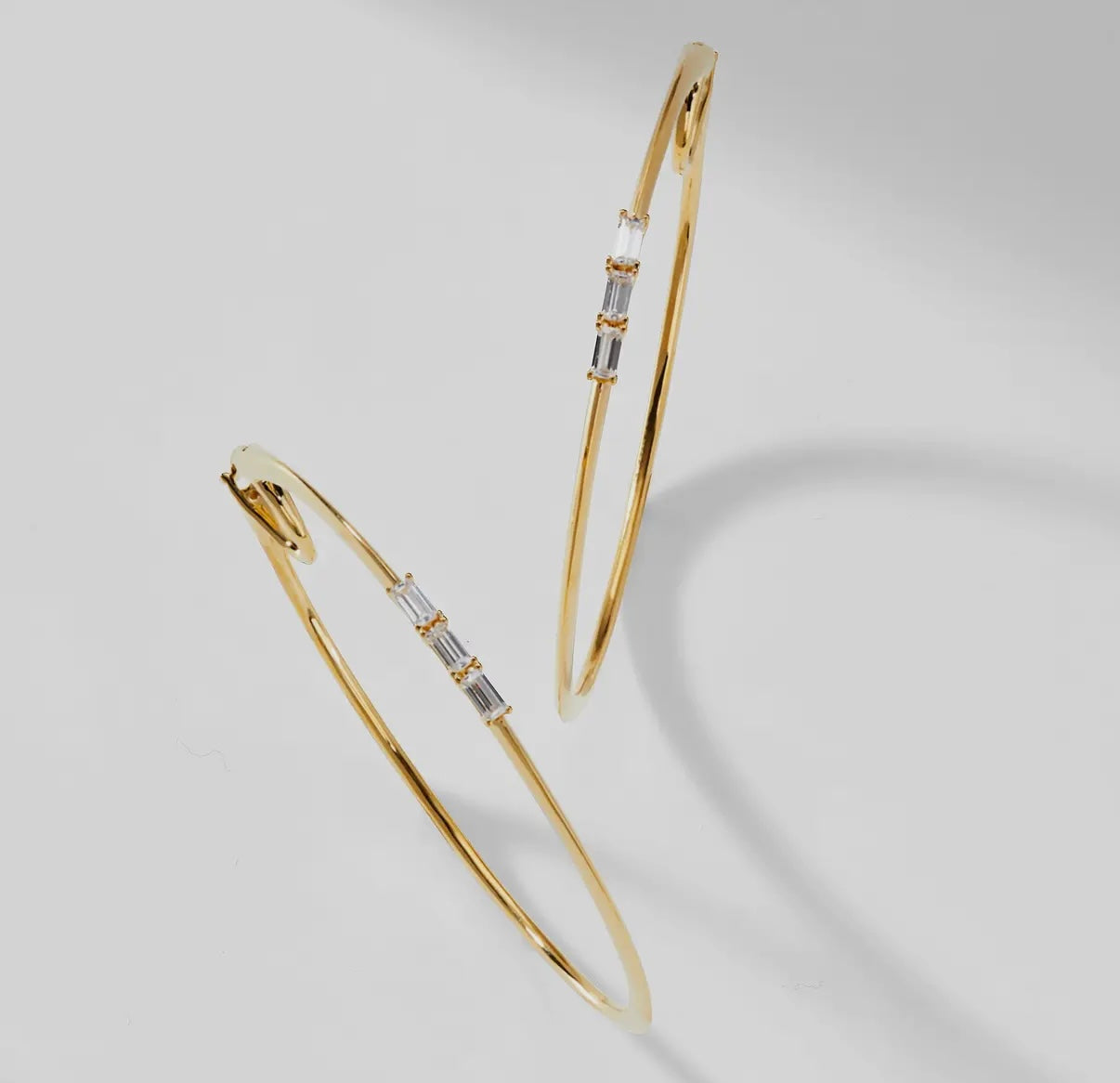 The Baguette Heirloom Hoops