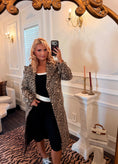 Load image into Gallery viewer, Montaigne Zebra Longline Trench Coat
