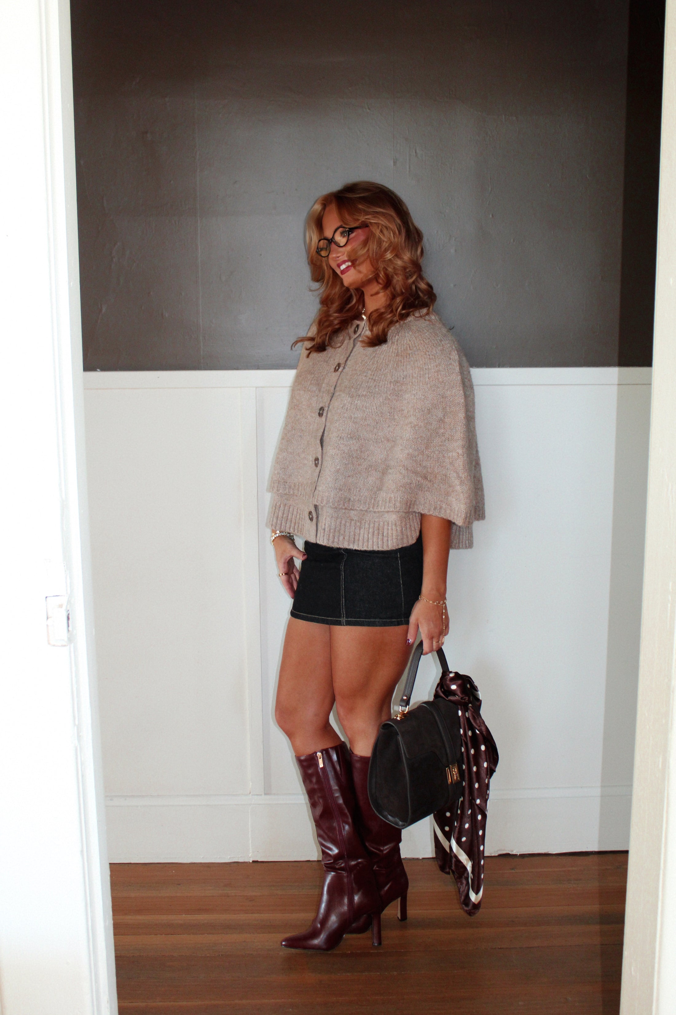 The Kensington Cape - Taupe