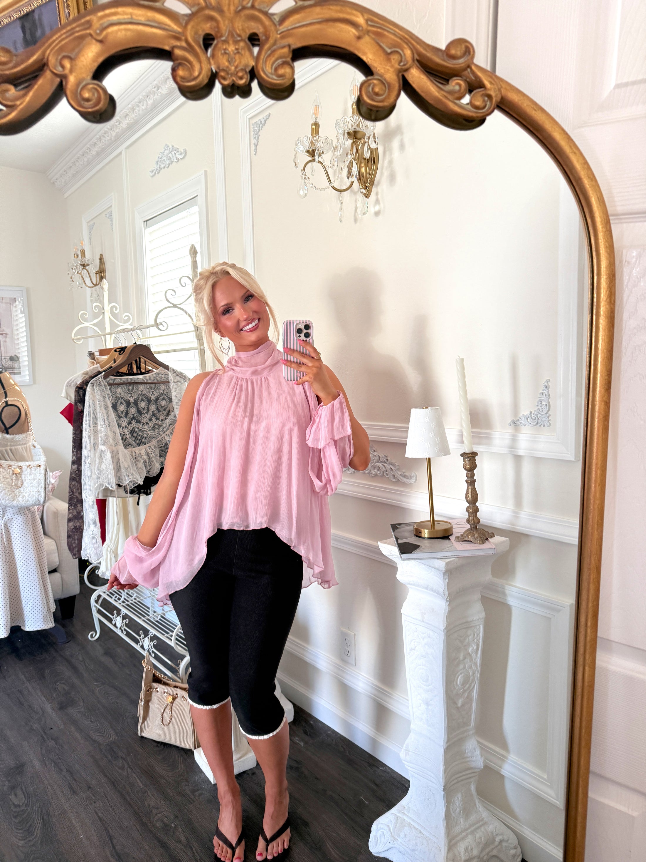 The Tuileries Chiffon Blouse – Swan Lake