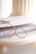 Load image into Gallery viewer, The English Elegance Gold Hoops
