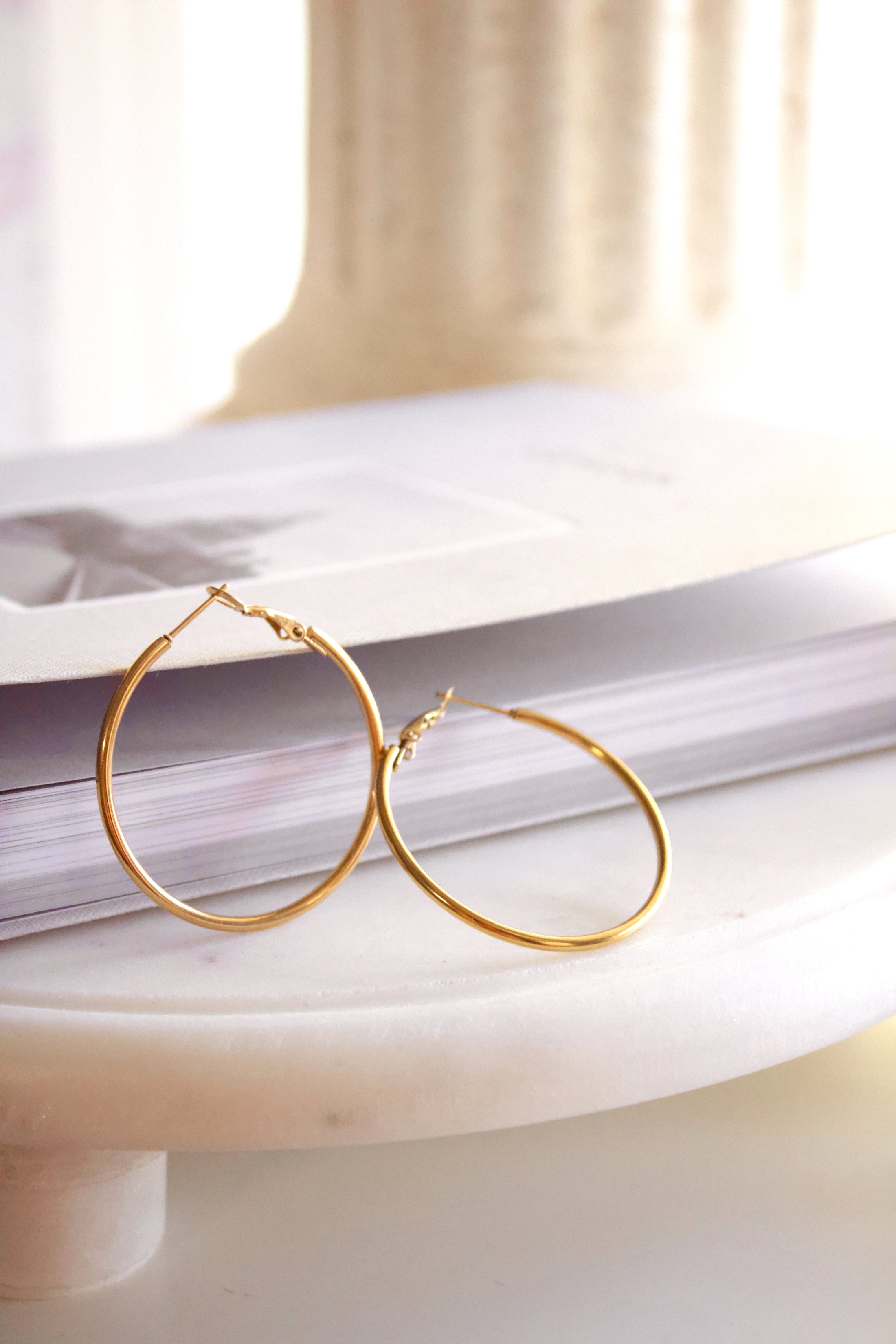 The English Elegance Gold Hoops