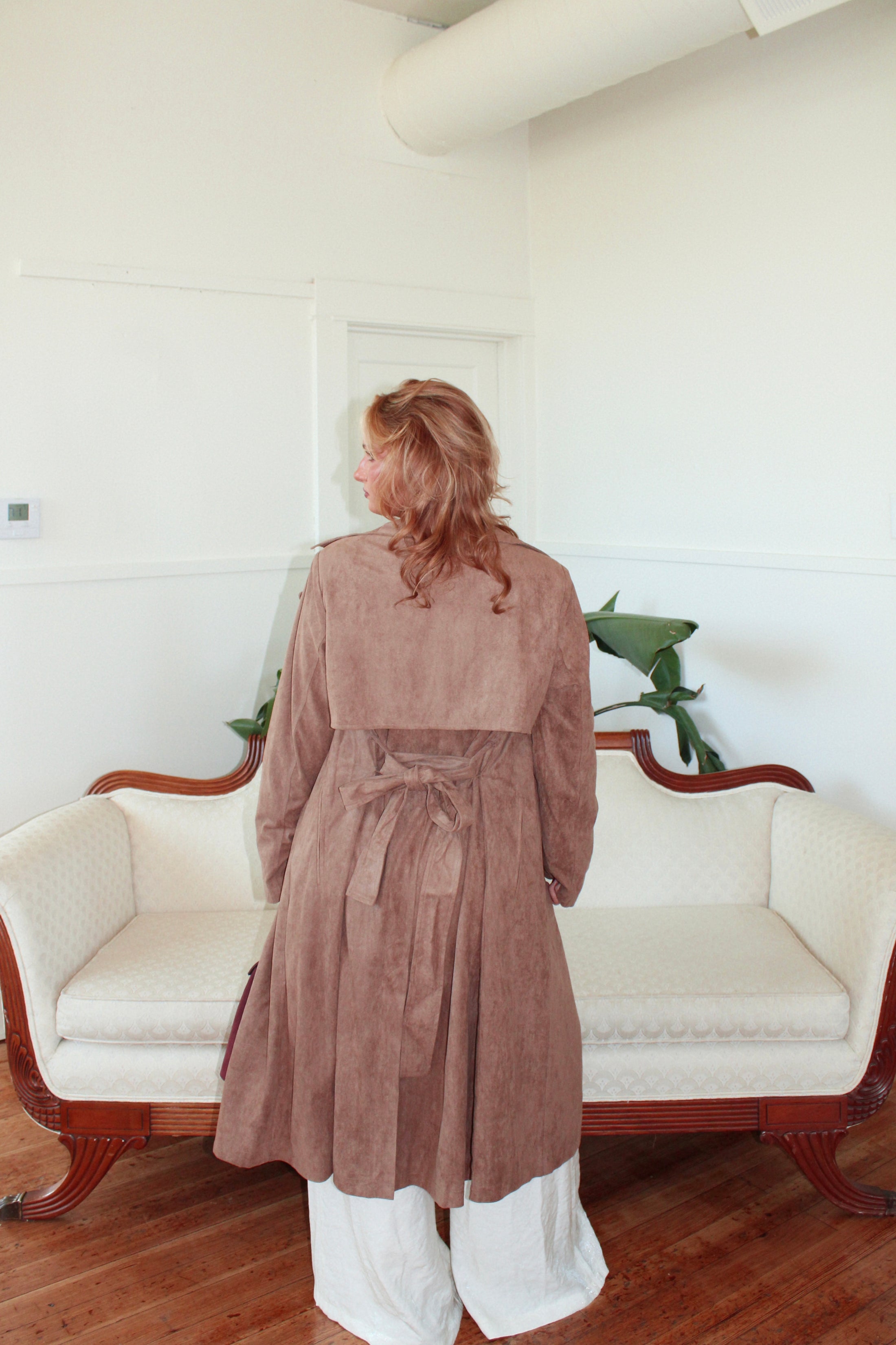 Lennox Suede Trench